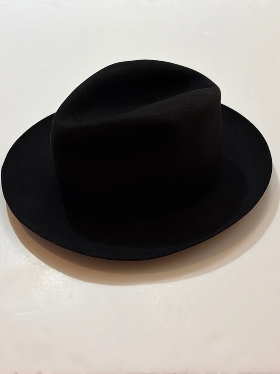 Stetson Other - Stetson Sovereign Temple Black Felt Fedora Hat Size 7 3/4